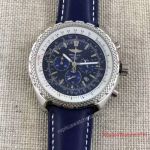 Fake Breitling for Bentley Motors Watch Chronograph Blue Leather